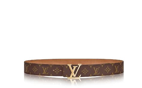 Initiales riem leer Louis Vuitton bruin maat 90 cm in Leer .